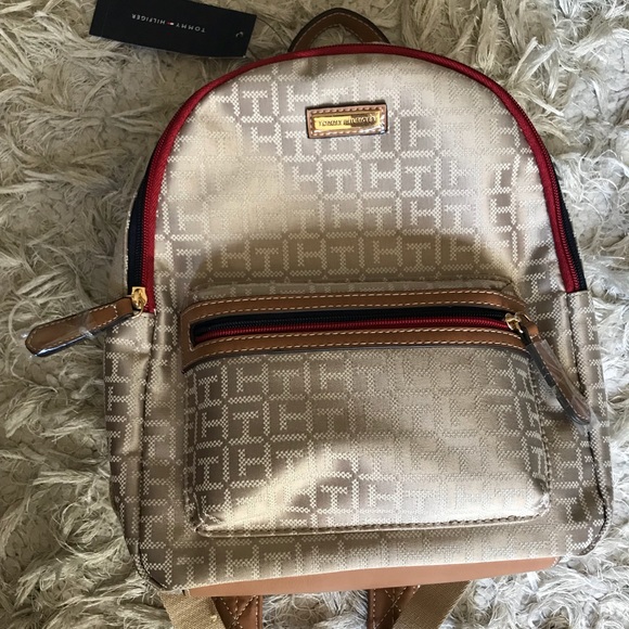 tommy hilfiger logo backpack